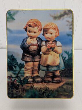 Vintage M J Hummel Metal Tin We Congratulate 1995 HUM 220 Collector Rectangle